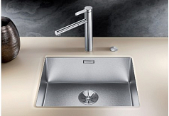 Мойка Blanco CLARON 400-U Durinox® отводная арматура InFino® нержавеющая сталь durinox