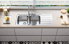 Мойка Alveus Line Maxim 100 нержавеющая сталь атласная 1092001