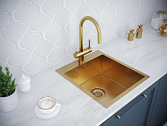 Мойка Paulmark Neckar золото брашированная