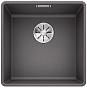 Мойка Blanco SUBLINE 400-F отводная арматура InFino® темная скала