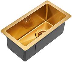 Мойка Paulmark Klein брашированное золото