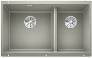 Мойка Blanco SUBLINE 430/270-U отводная арматура InFino® жемчужный