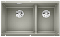 Мойка Blanco SUBLINE 430/270-U отводная арматура InFino® жемчужный