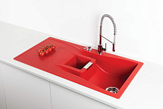 Мойка Schock WATERFALL 60D CRISTADUR красный