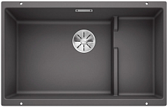 Мойка Blanco SUBLINE 700-U Level SILGRANIT отводная арматура InFino® темная скала