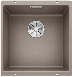 Мойка Blanco SUBLINE 400-U SILGRANIT отводная арматура InFino® серый беж