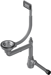 Арматура для моек с универсальным прямоугольным переливом WK-1-UN IN