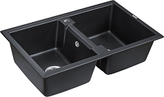 Мойка Paulmark Zwilling черный металлик