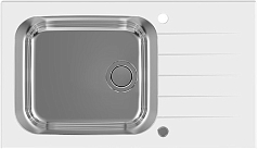 Мойка Alveus Glassix Up 40 белое стекло