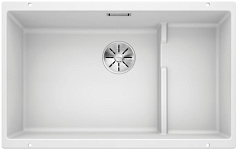 Мойка Blanco SUBLINE 700-U Level SILGRANIT отводная арматура InFino® белый