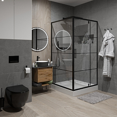 Душевое ограждение Niagara NG-0290-08 black