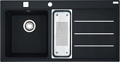 Мойка Franke MTF 651-100 чаша слева, оникс