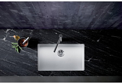 Мойка Blanco ZEROX 700-U Durinox® отводная арматура InFino® нержавеющая сталь durinox