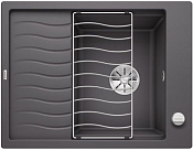 Мойка Blanco Elon 45S SILGRANIT PuraDur клапан-автомат InFino® темная скала