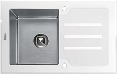 Мойка Tolero TG-780 белое стекло