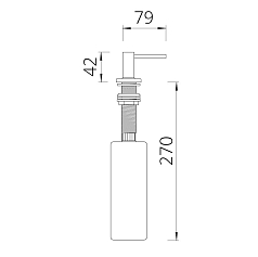 Дозатор Schock SAMOS хром