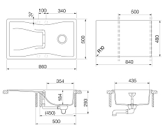 Мойка Schock WATERFALL 45D CRISTADUR аворио