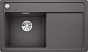 Мойка Blanco ZENAR 45 S-F SILGRANIT чаша слева, доска стекло клапан-автомат InFino® темная скала