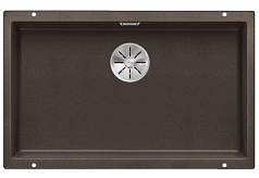 Мойка Blanco SUBLINE 700-U SILGRANIT отводная арматура InFino® кофе