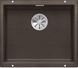 Мойка Blanco SUBLINE 500-U SILGRANIT отводная арматура InFino® кофе