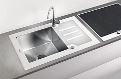 Мойка Tolero TG-600 черное стекло