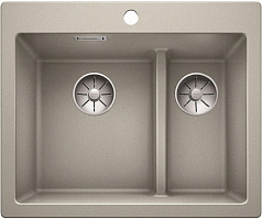 Мойка Blanco PLEON 6 Split SILGRANIT PuraDur жемчужный