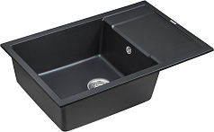 Мойка Paulmark Verlass чёрный металлик