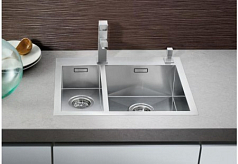 Мойка Blanco Zerox 400/400-IF/A нержавеющая сталь зеркальная полировка