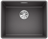 Мойка Blanco SUBLINE 500-F отводная арматура InFino® темная скала