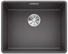 Мойка Blanco SUBLINE 500-F отводная арматура InFino® темная скала
