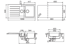 Мойка Schock SIGNUS 60D CRISTADUR магнолия
