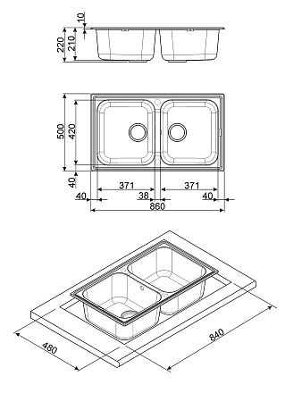 Мойка Smeg LZ862AV2 preview 2