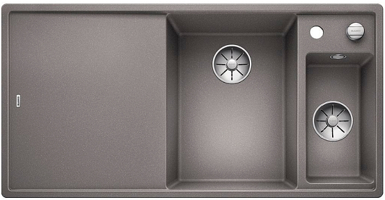 Мойка Blanco AXIA III 6 S чаша справа, доска стекло клапан-автомат InFino® алюметаллик preview 1