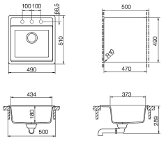 Мойка Schock NEMO 50 CRISTALITE баварский камень