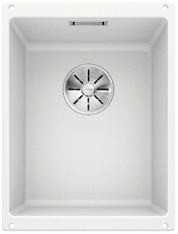 Мойка Blanco SUBLINE 320-U SILGRANIT отводная арматура InFino® белый