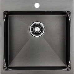 Мойка Paulmark Kroner вороненая сталь