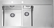 Мойка Alveus Pure 60L нержавеющая сталь матовая, чаша слева