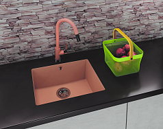 Мойка Flortek Ринг 500 серый