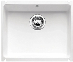 Мойка Blanco Subline 500-U Ceramic PuraPlus без клапана-автомата глянцевый белый