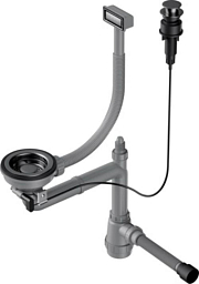 Арматура для одночашевых моек с прямоугольным переливом WK-1-GM-A