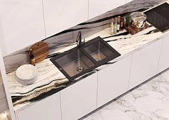 Мойка Tolero Twist TTS-840 серый-металлик