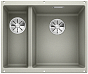Мойка Blanco SUBLINE 340/160-U SILGRANIT чаша справа, отводная арматура InFino® жемчужный