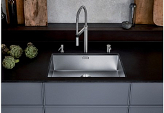 Мойка Blanco CLARON 700-U Durinox® отводная арматура InFino® нержавеющая сталь durinox