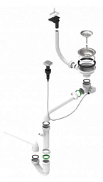 Одинарный сифон 114-HPV-POPUP 1127248