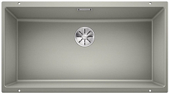 Мойка Blanco SUBLINE 800-U отводная арматура InFino® жемчужный