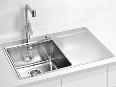Мойка Alveus Pure 40 нержавеющая сталь атласная, чаша слева