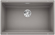 Мойка Blanco SUBLINE 700-U SILGRANIT отводная арматура InFino® алюметаллик