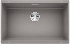 Мойка Blanco SUBLINE 700-U SILGRANIT отводная арматура InFino® алюметаллик