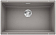 Мойка Blanco SUBLINE 700-U SILGRANIT отводная арматура InFino® алюметаллик