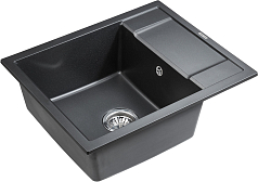 Мойка Paulmark Optimum чёрный металлик